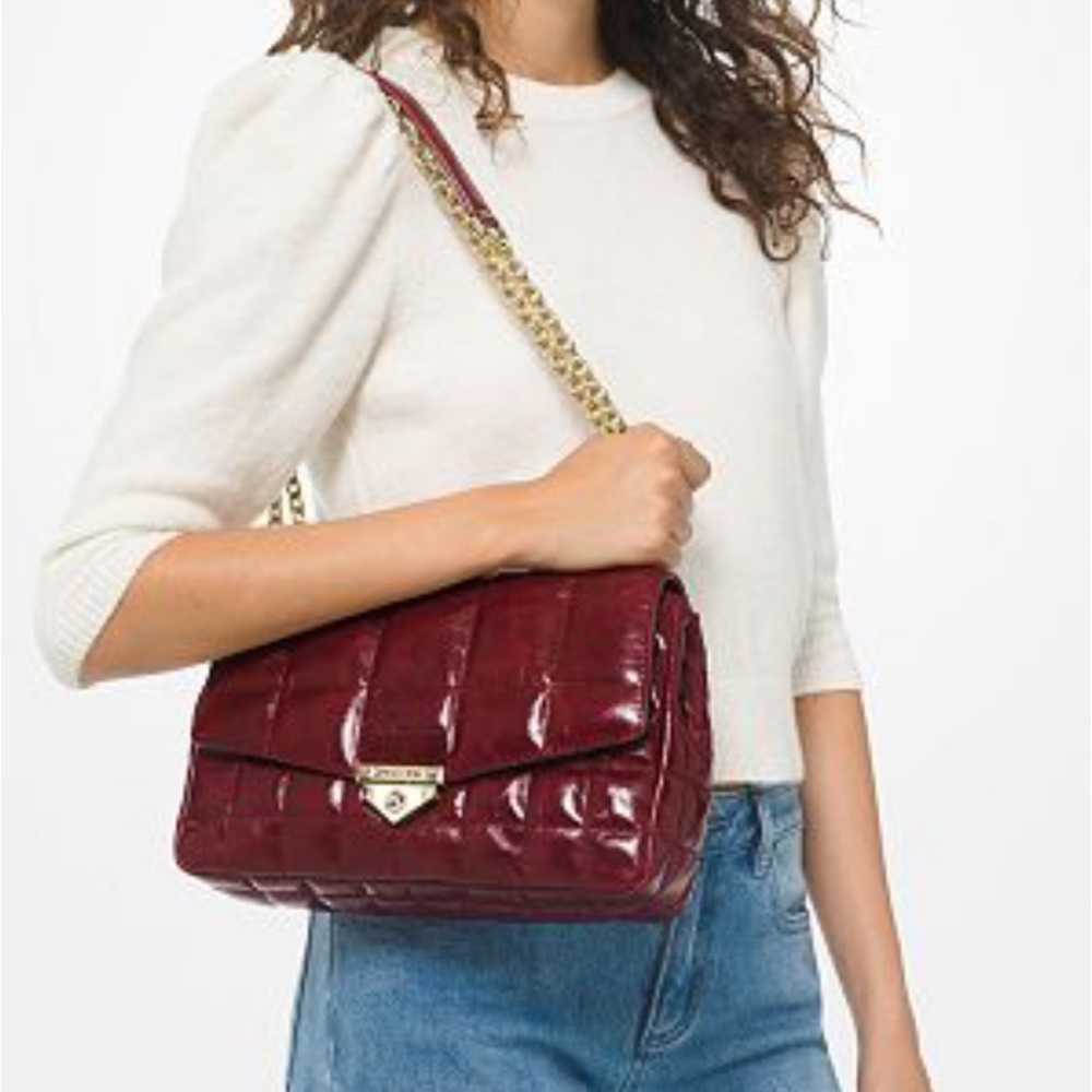 Soho Extra-Large Quilted Leather Shoulder